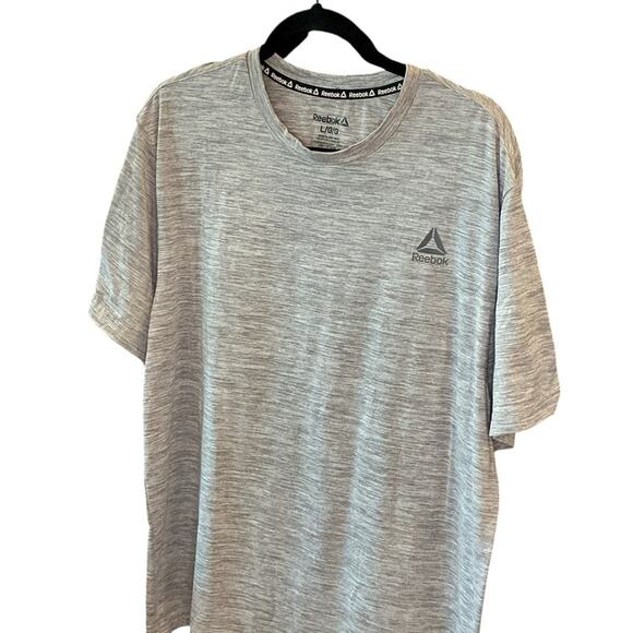 Reebok Men's Large Grey Heather Performance Tee Shirt 🏋️ - Picture 1 of 8